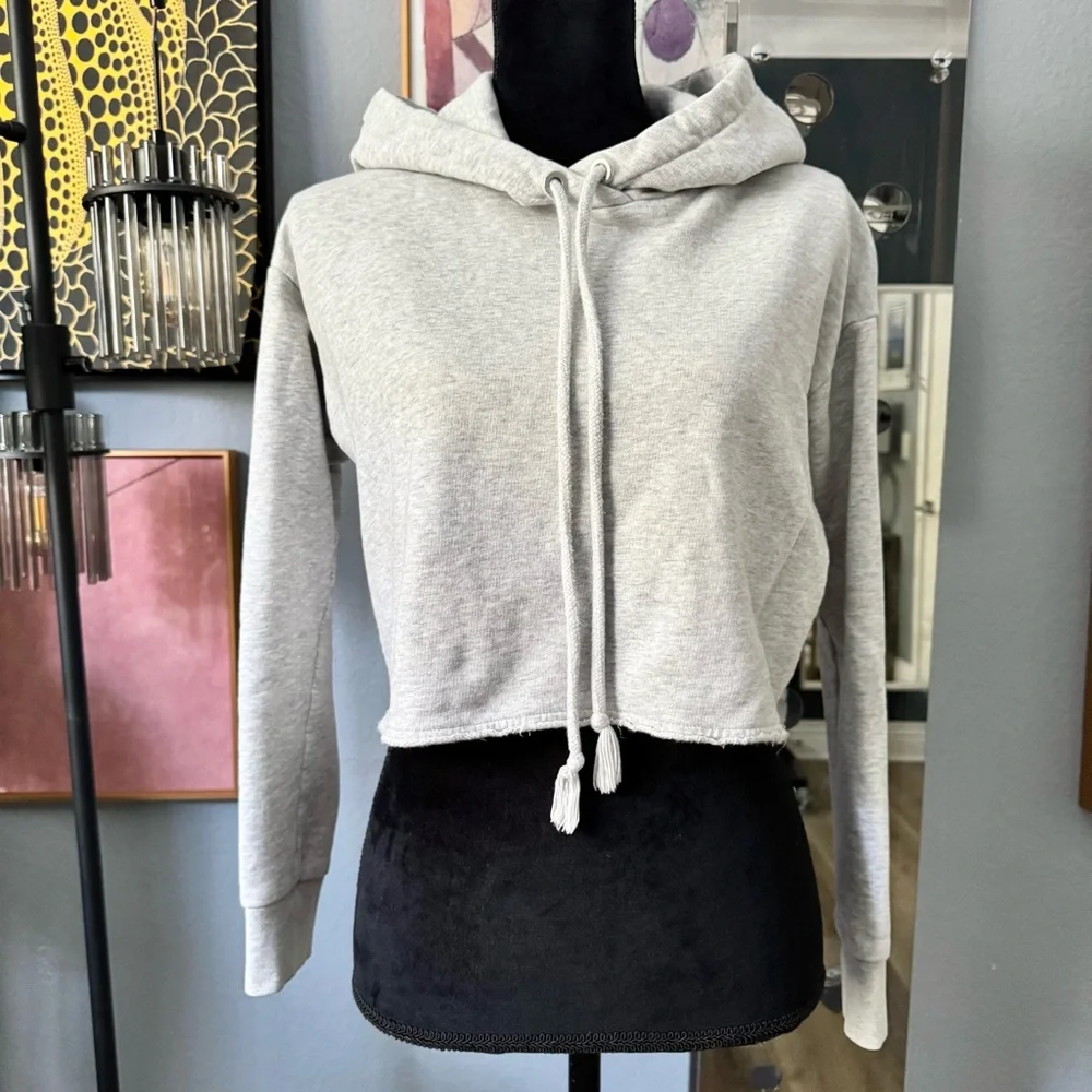All Saints Light Gray 100% Cotton Hoodie - Picture 3 of 7